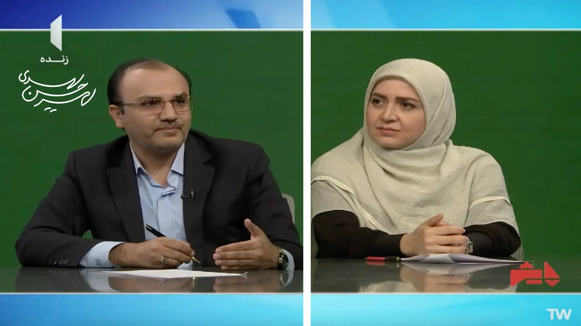 تصویر حضور استاد امیرحسین اسدی در برنامه پایش شبکه یک